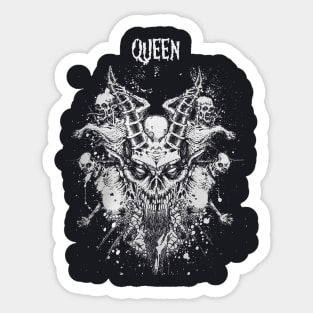 Dragon Skull Play Queen Sticker